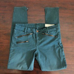 Teal Rag & Bone Skinny Jean Size 28 Zippers